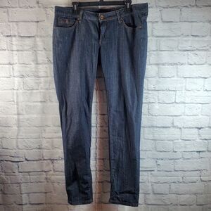 MNG by Mango "Bianca" Slim Denim Jeans, 14, Blue